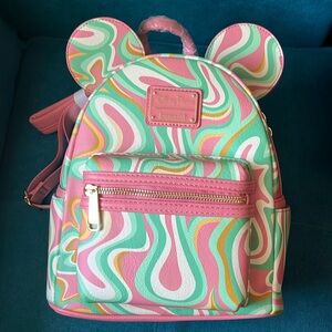 Disney Loungefly Backpack - Mickey Mouse Swirl